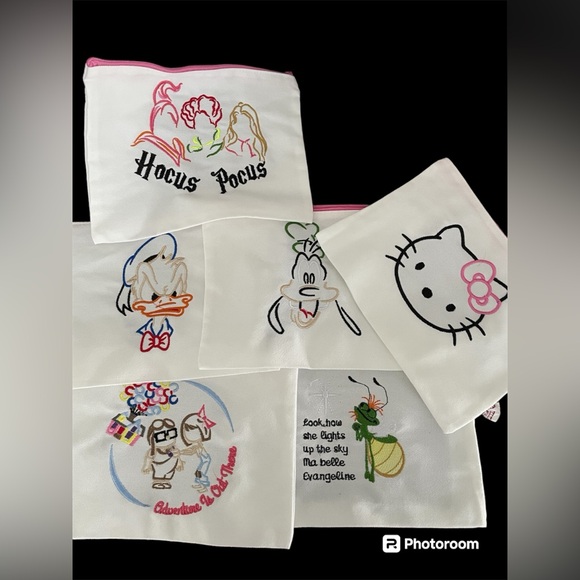 Pick 1 Embroidered Cosmetics Bag - Picture 3 of 5